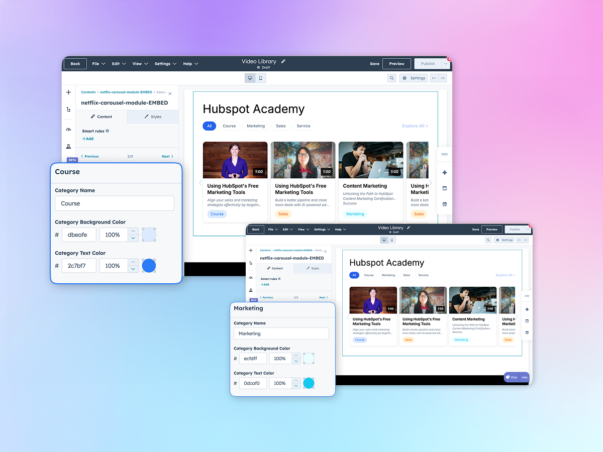 Tab-Based Category Filtering