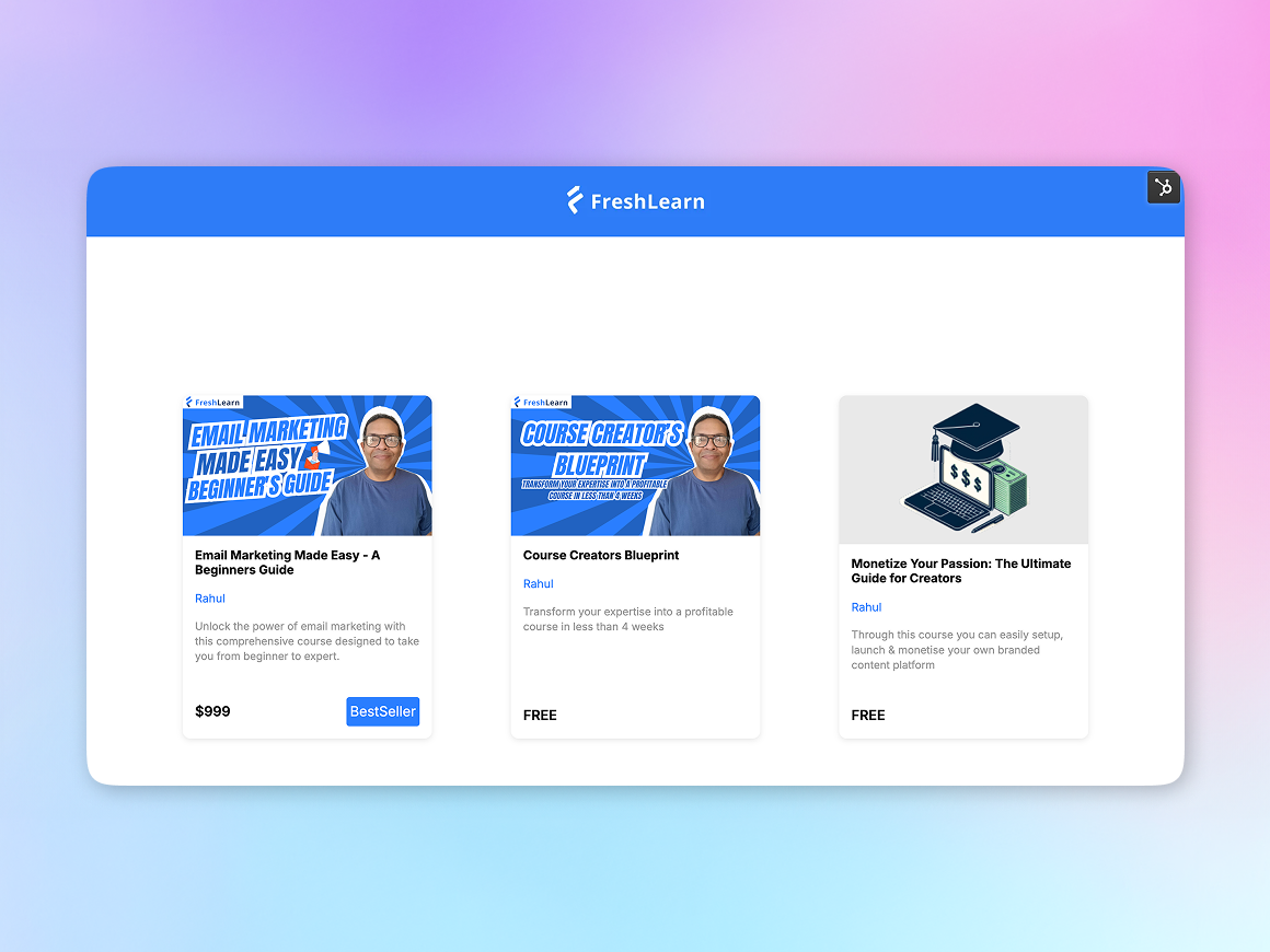 Visually Engaging Course Cards