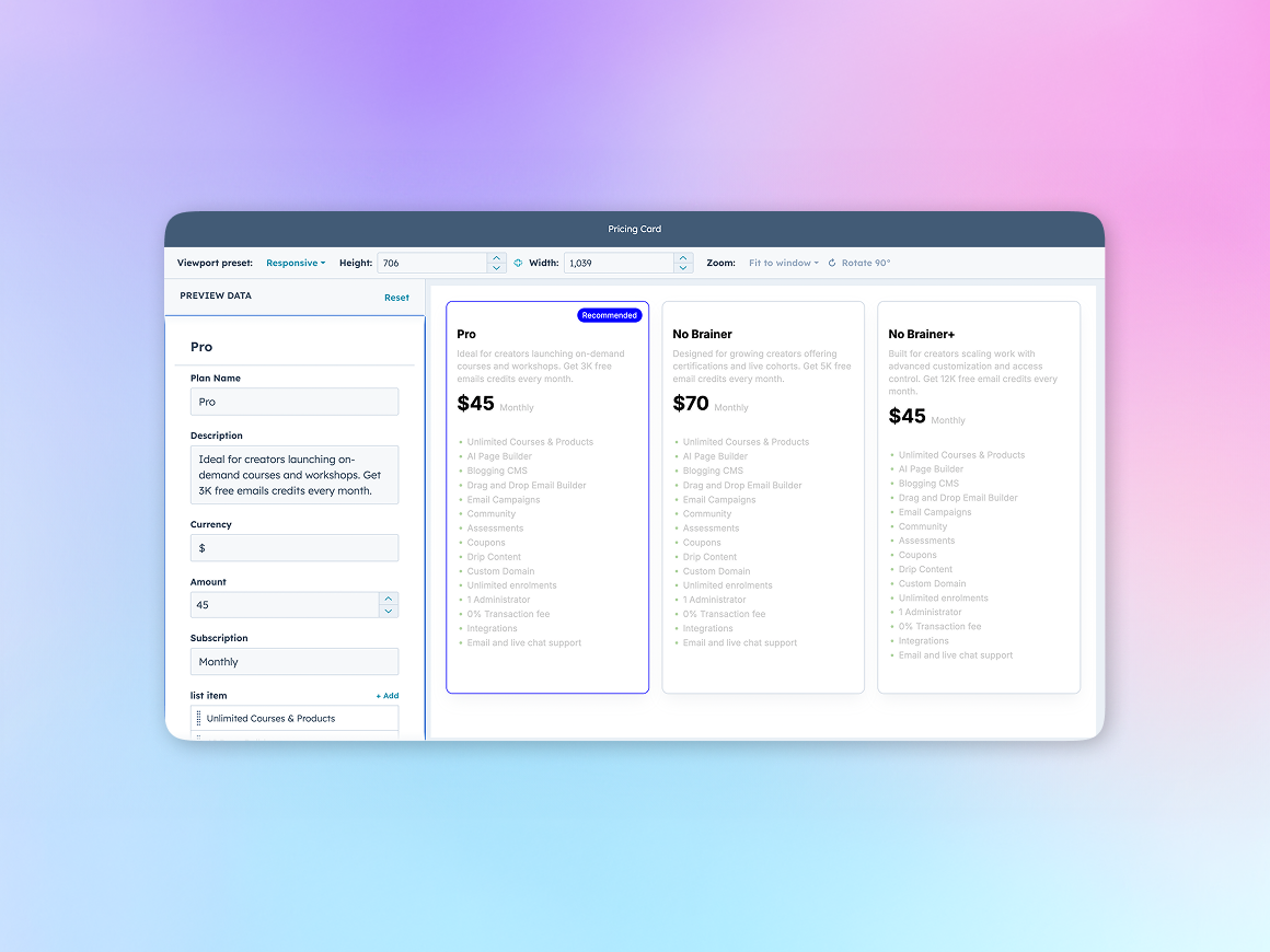 Customizable Content