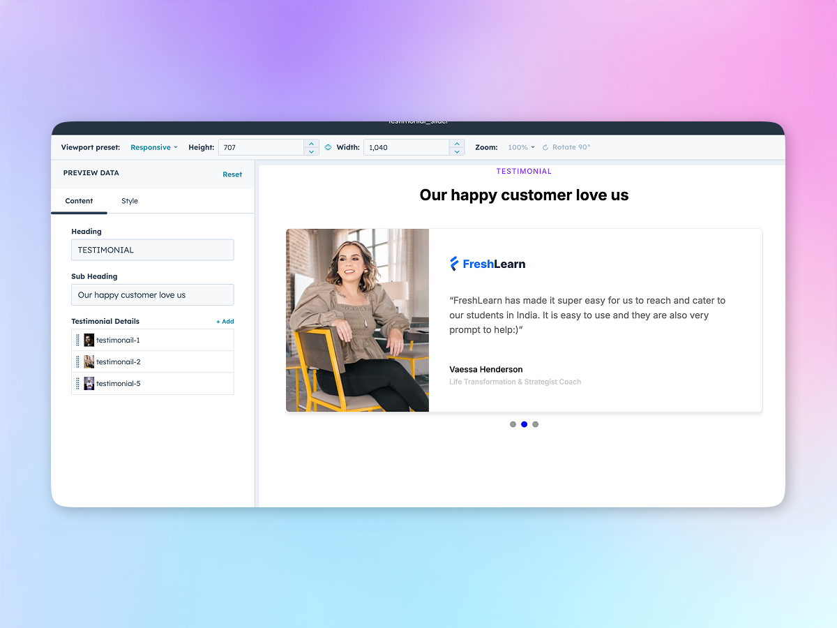 Unlimited Testimonial Cards